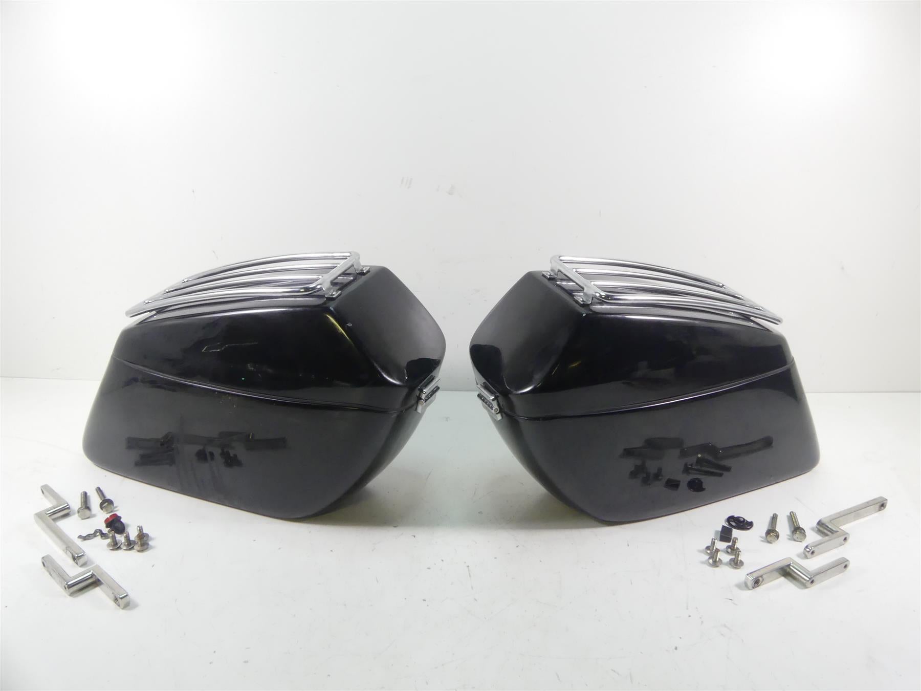 2008 Honda V-Twin VTX1800 N3 Tsukayu Coner Hard Bags Saddlebag & Rack Set