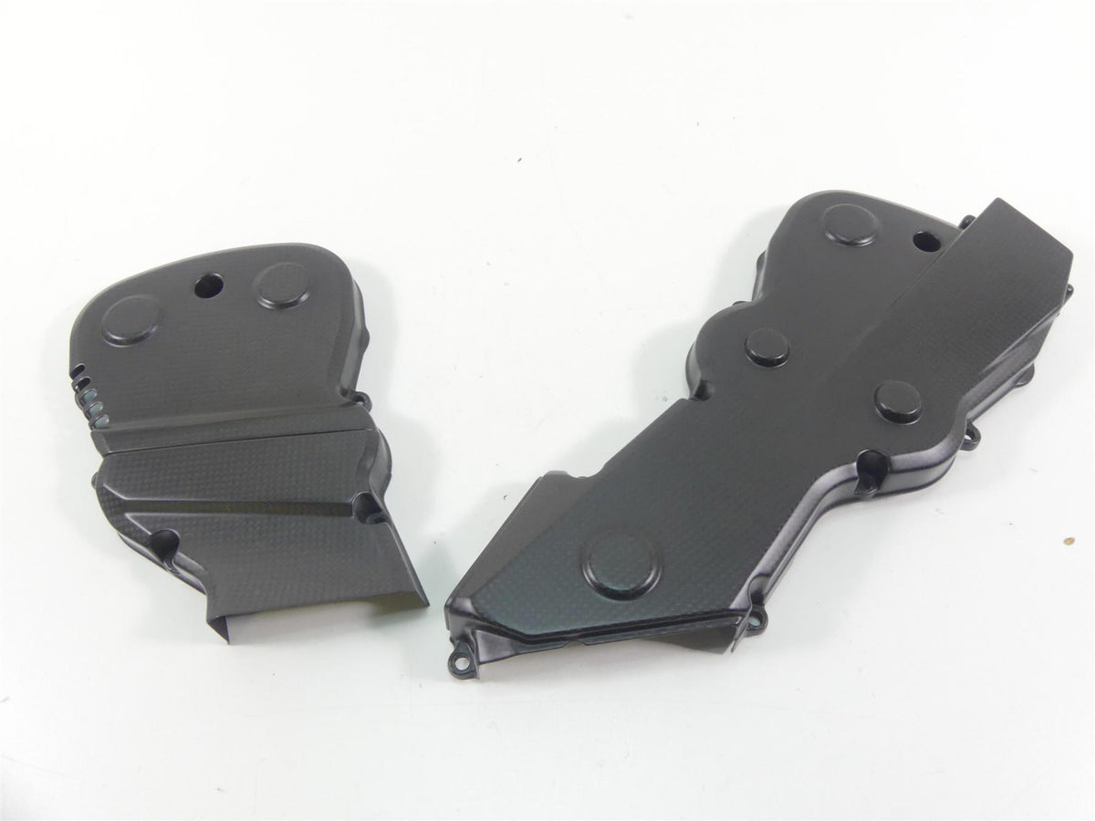 2014 Ducati Hypermotard 821 SP Carbon Fiber Timing Cover Set 24511411A 24511101B {{ shop.shopifyCountryName }} - Mototech271