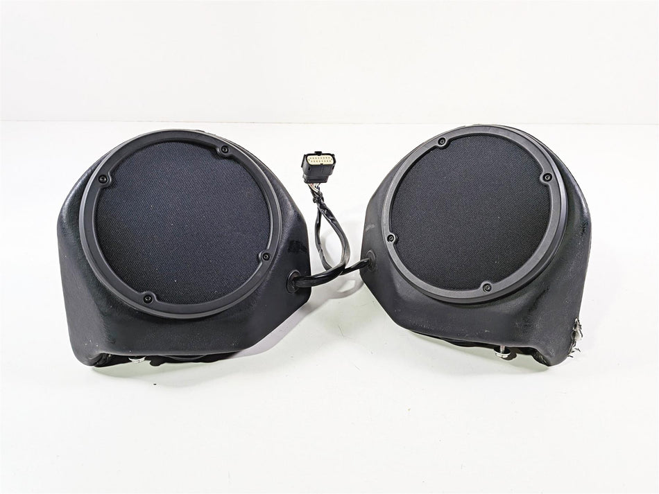 2018 Harley Touring FLHTCU Electra Glide Trunk Speaker Set 76000160 76000161-Mototech271