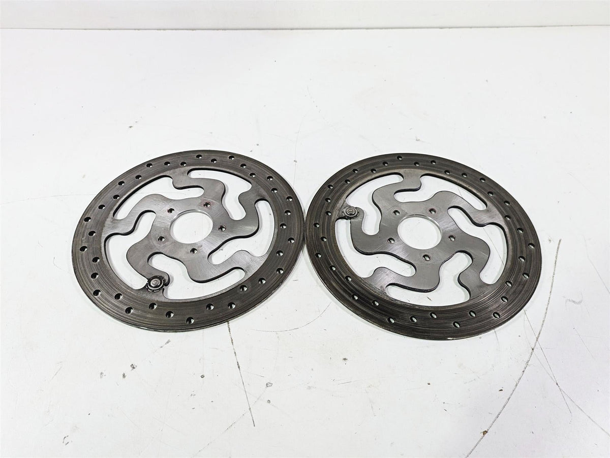 2008 Harley Touring FLHTP Electra Glide Front Brake Rotor Disc Set 41808-08A {{ shop.shopifyCountryName }} - Mototech271