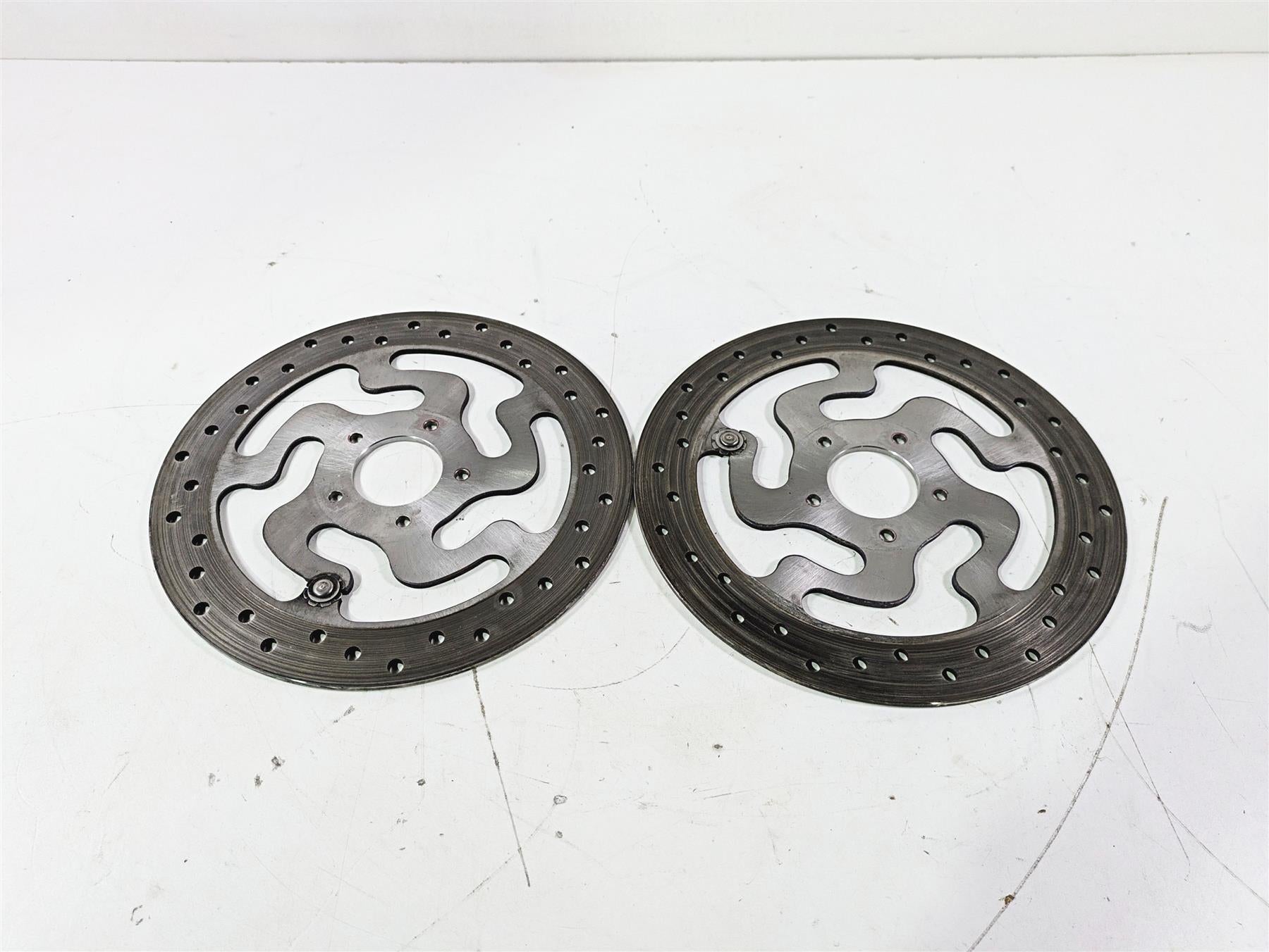 2008 Harley Touring FLHTP Electra Glide Front Brake Rotor Disc Set 41808-08A {{ shop.shopifyCountryName }} - Mototech271