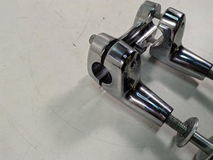 2012 Harley FLD Dyna Switchback Chrome Handlebar Riser Holder 55900004 | Mototech271