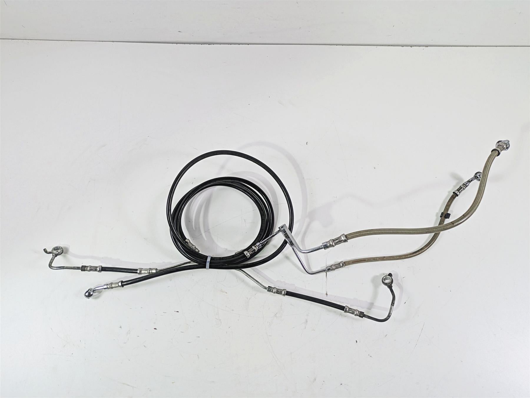 2010 Harley Touring FLHXSE CVO Street Glide Front Abs Brake Line Set 46674-10