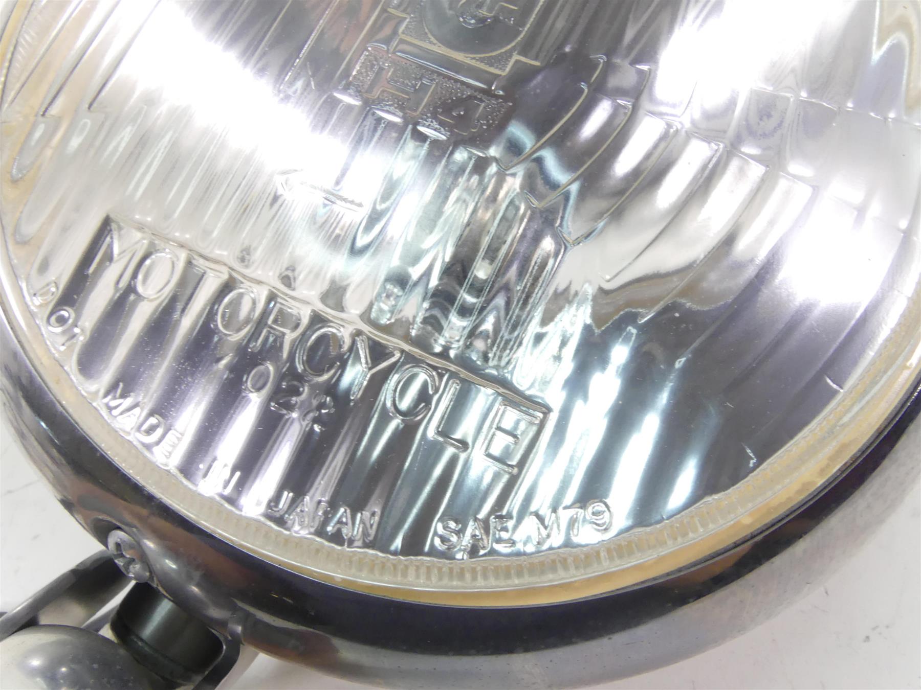 2001 Indian Centennial Scout Headlamp Bucket Head Lamp Light & Mount 66-091 {{ shop.shopifyCountryName }} - Mototech271