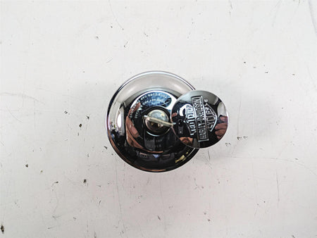 2006 Harley Softail FXSTSI Springer Chrome Fuel Gas Cap & Key {{ shop.shopifyCountryName }} - Mototech271
