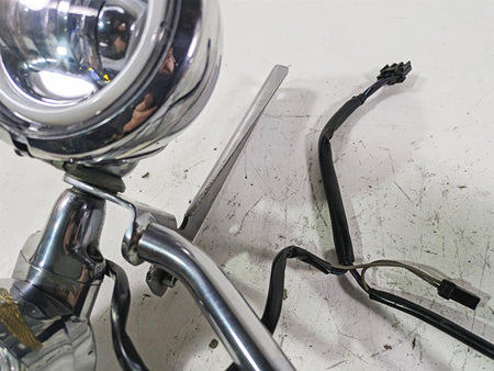 2002 Harley FLSTC Softail Heritage Front Spot Led Light & Blinker Set 58082-02A {{ shop.shopifyCountryName }} - Mototech271