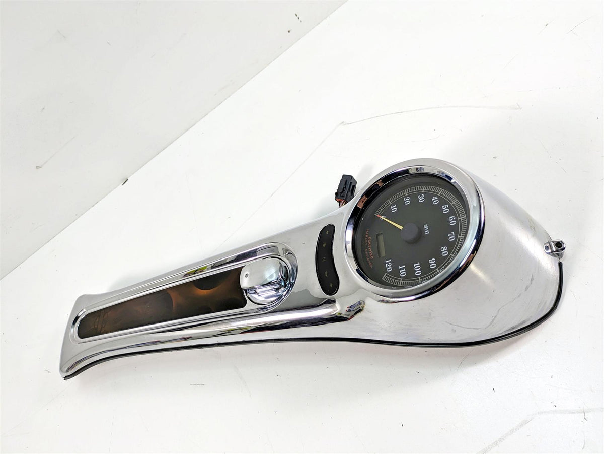 00-07 Harley Softail Deuce Speedometer & Chrome Dash Cover 68901-00 71439 {{ shop.shopifyCountryName }} - Mototech271