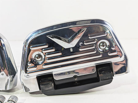 2004 Harley Touring FLTRI Road Glide Rear Passenger Floor Board Set 52719-93B-Mototech271