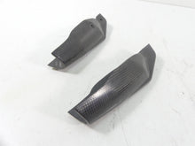 Load image into Gallery viewer, 2008 Ducati Hypermotard 1100S Lower Carbon Fiber Fork Guards 46012811C 46012801C | Mototech271
