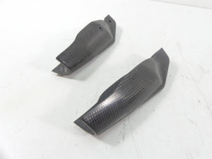2008 Ducati Hypermotard 1100S Lower Carbon Fiber Fork Guards 46012811C 46012801C | Mototech271
