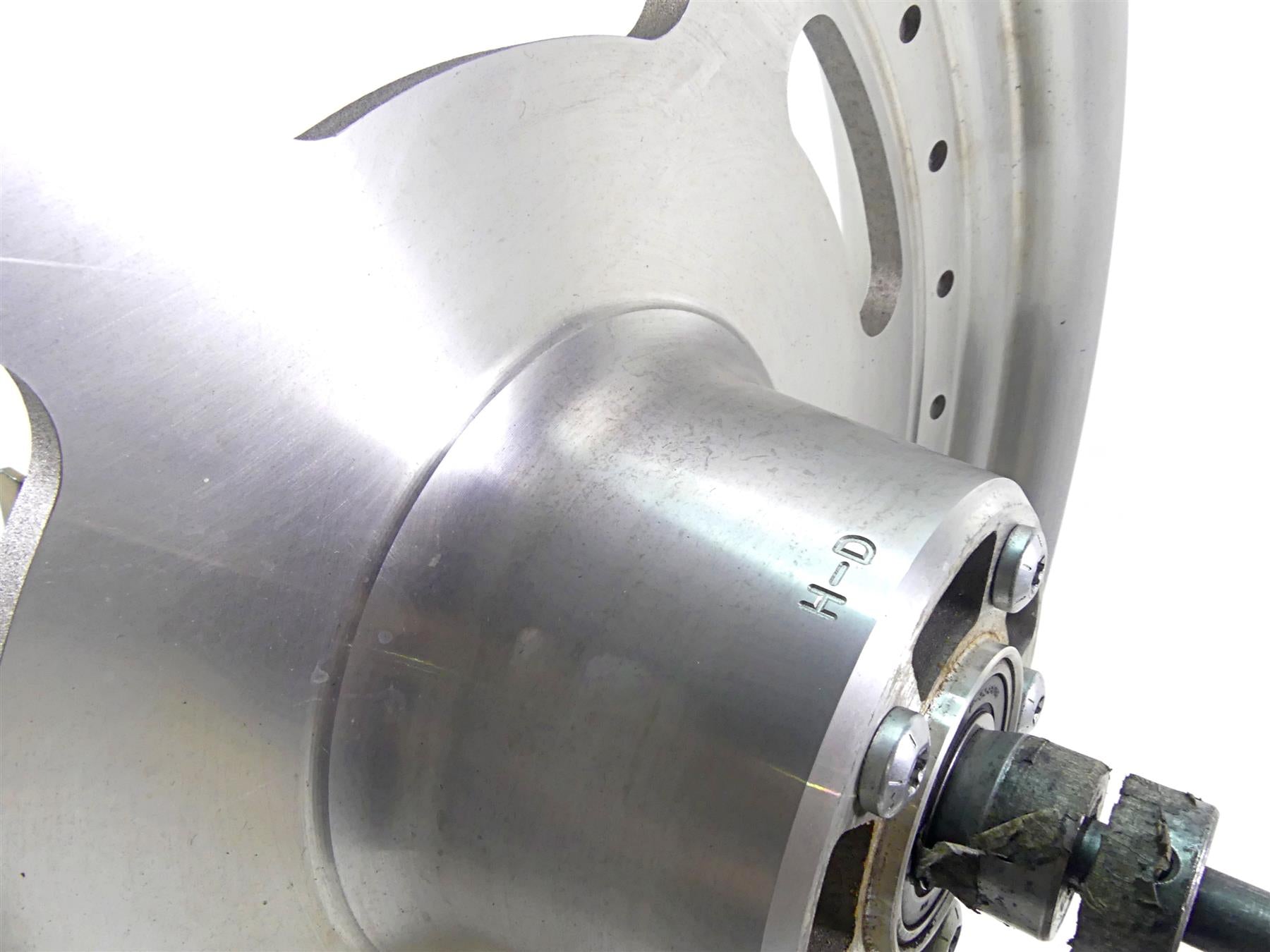 2010 Harley FXDF Dyna Fat Bob Front Wheel Rim Slotted 16x3 43300172 {{ shop.shopifyCountryName }} - Mototech271