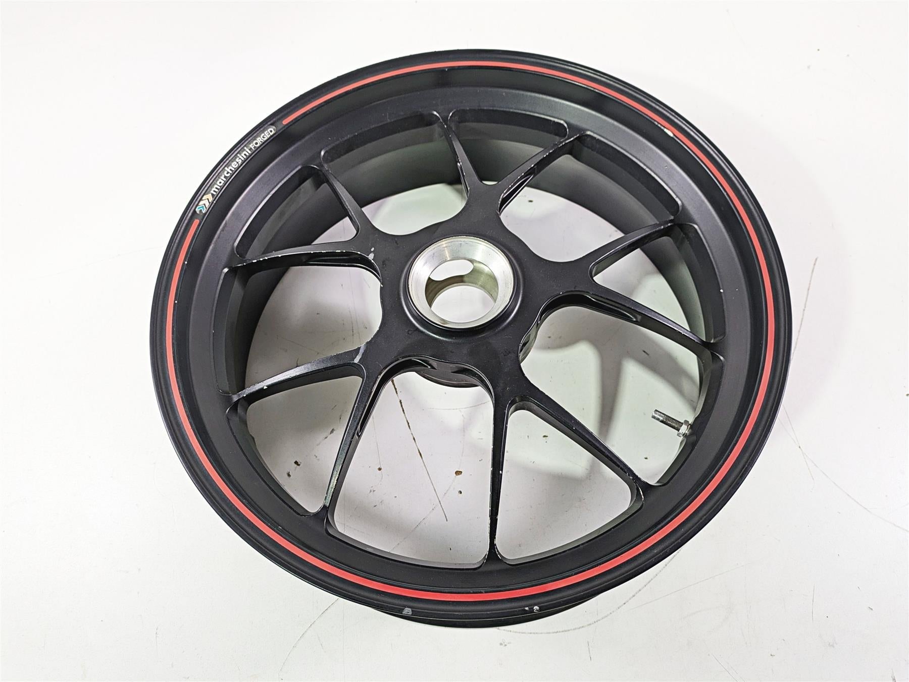 2008 Ducati SBK 1098 S Straight Marchesini 17x6 Rear Wheel Forged Rim 50221251AB {{ shop.shopifyCountryName }} - Mototech271