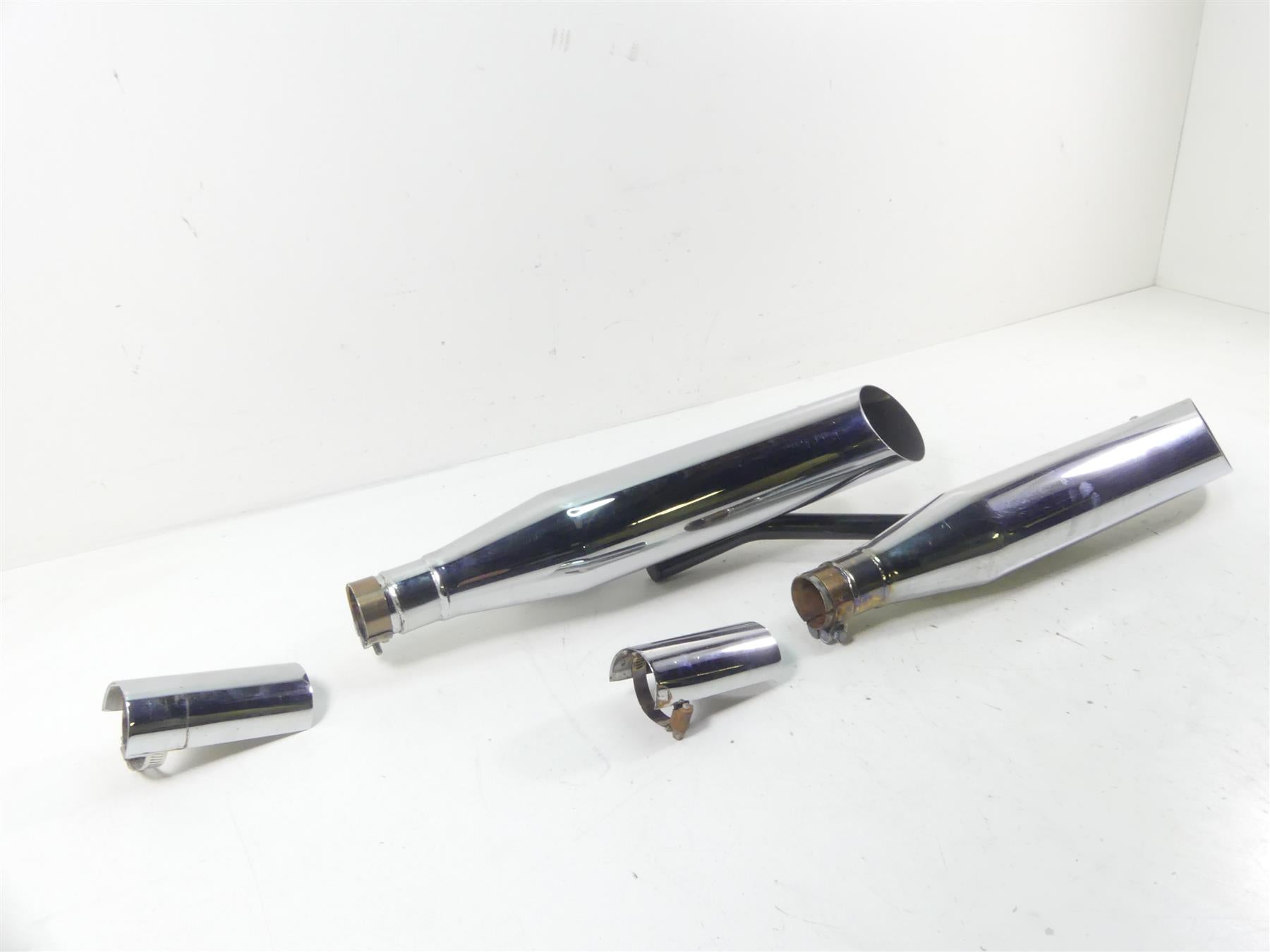 2007 Honda VTX1800 T1 Cobra Slash Cut Slip On Exhaust Pipe Mufflers 1176SC {{ shop.shopifyCountryName }} - Mototech271