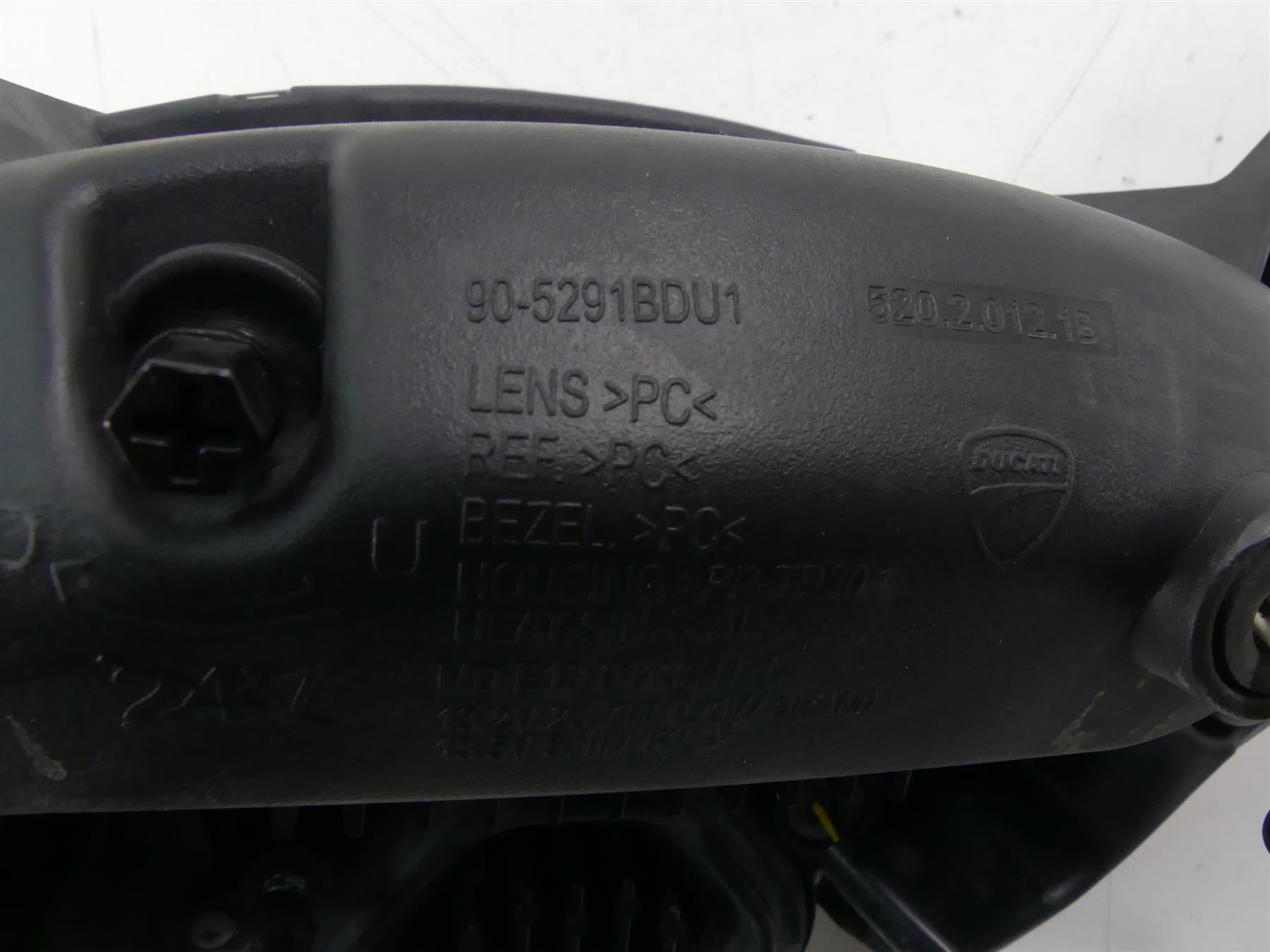 2015 Ducati Diavel Carbon Red Headlight Head Light Led Lamp Lens 52020121B {{ shop.shopifyCountryName }} - Mototech271