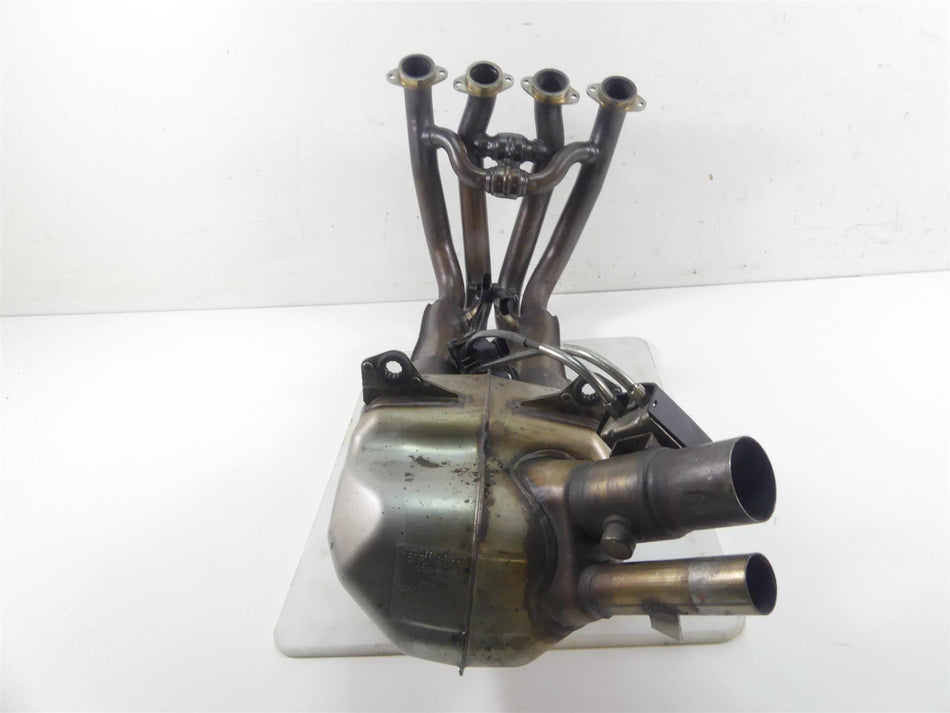 2016 BMW S1000XR K49 Oem Exhaust Header Manifold Chamber & Servo Set 18518553736 {{ shop.shopifyCountryName }} - Mototech271