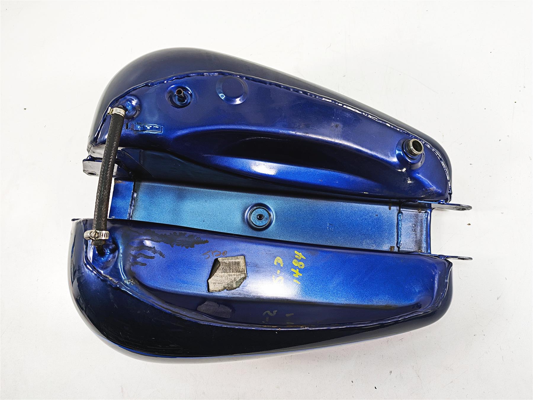 1999 Harley Dyna FXDL Low Rider Blue Diamond Ice Fuel Gas Tank -Read 61054-96 {{ shop.shopifyCountryName }} - Mototech271