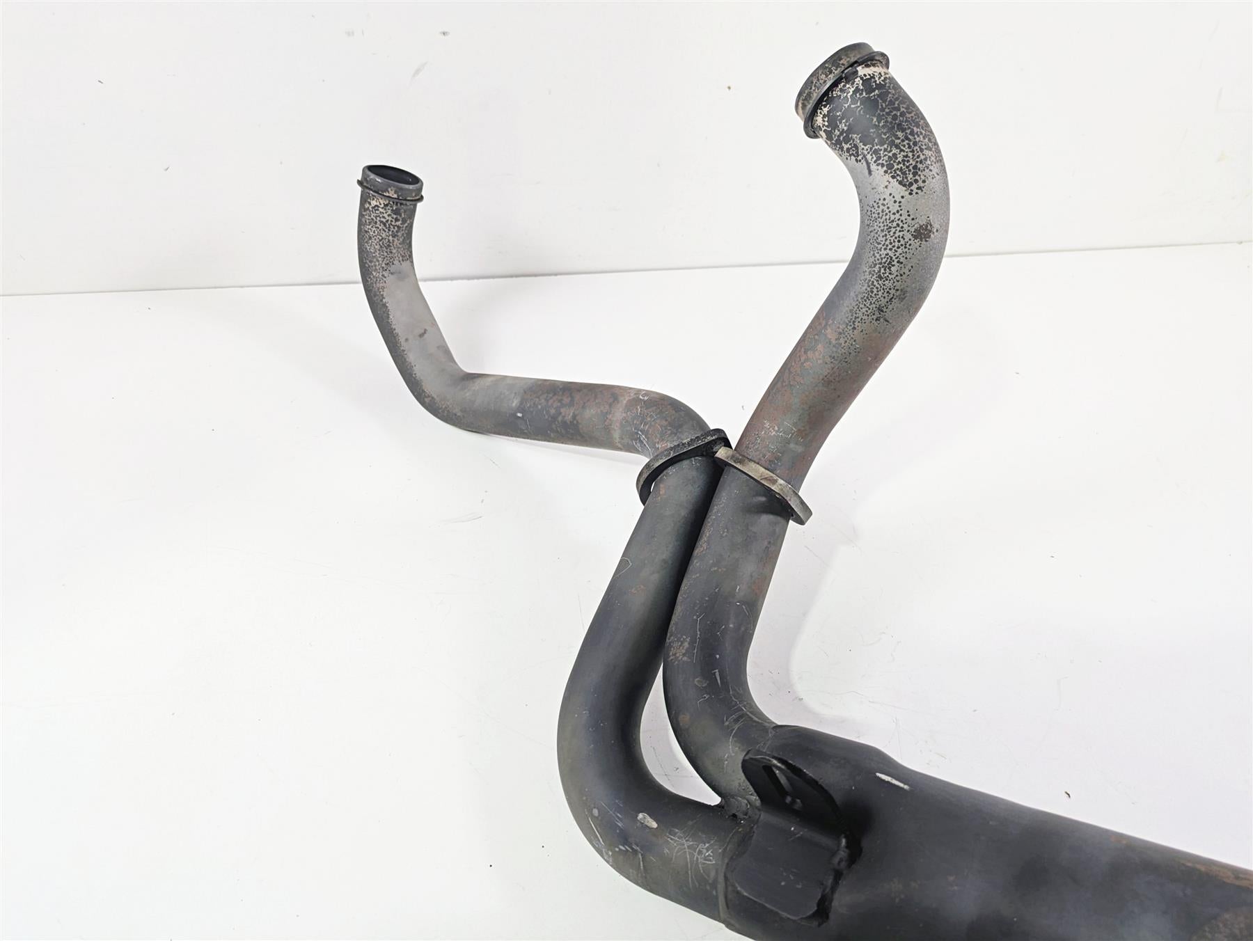 2001 Harley Touring FLHX Street Glide 2 into 1 Side Pipe Exhaust System Handmade {{ shop.shopifyCountryName }} - Mototech271