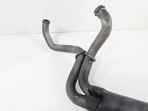 2001 Harley Touring FLHX Street Glide 2 into 1 Side Pipe Exhaust System Handmade