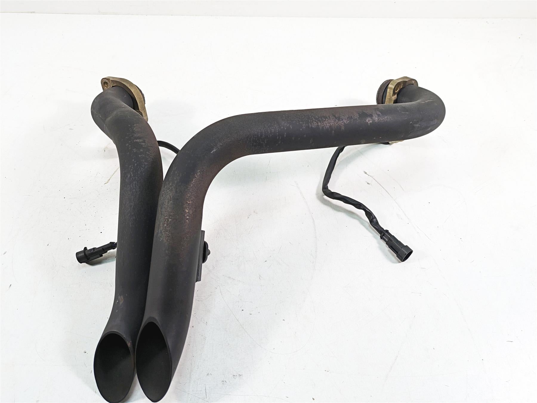 2009 Harley Softail FLSTSB Cross Bones Short Shots Dual Exhaust Pipe Sash Cut {{ shop.shopifyCountryName }} - Mototech271