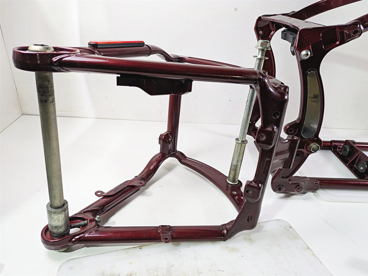 2008 Harley FXCWC Softail Rocker Frame Chassis + Swingarm Red Pearl With Salvage Texas Title 47167-08COZ {{ shop.shopifyCountryName }} - Mototech271