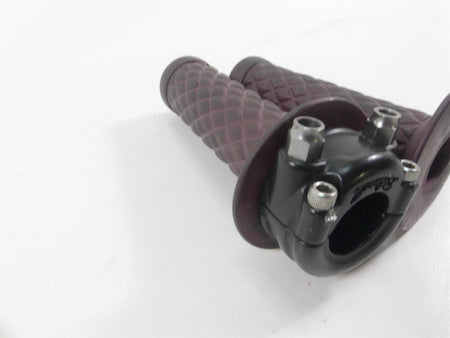 2017 Harley Dyna FXDB Street Bob Biltwell Throttle Grip Handle Set 6602-201-01 {{ shop.shopifyCountryName }} - Mototech271