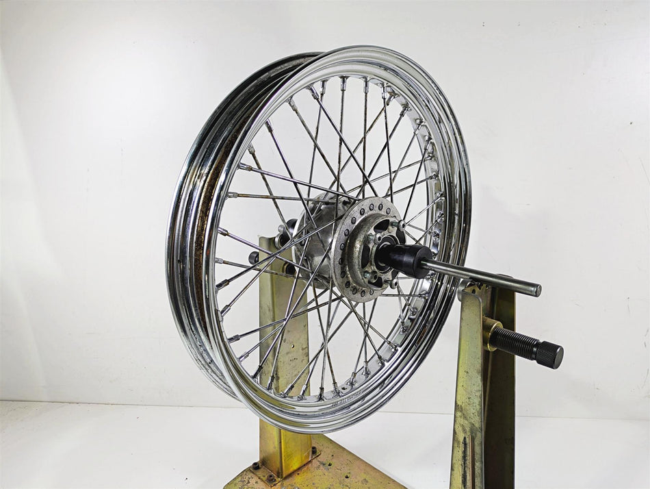 2011 Harley FXDC Dyna Super Glide Front Wheel Rim 19x2.5 0.66mm Runout 43105-08 {{ shop.shopifyCountryName }} - Mototech271