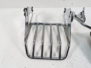 2011 Harley Touring FLHR Road King Passenger Backrest Luggage Rack Quick Release Set | Mototech271