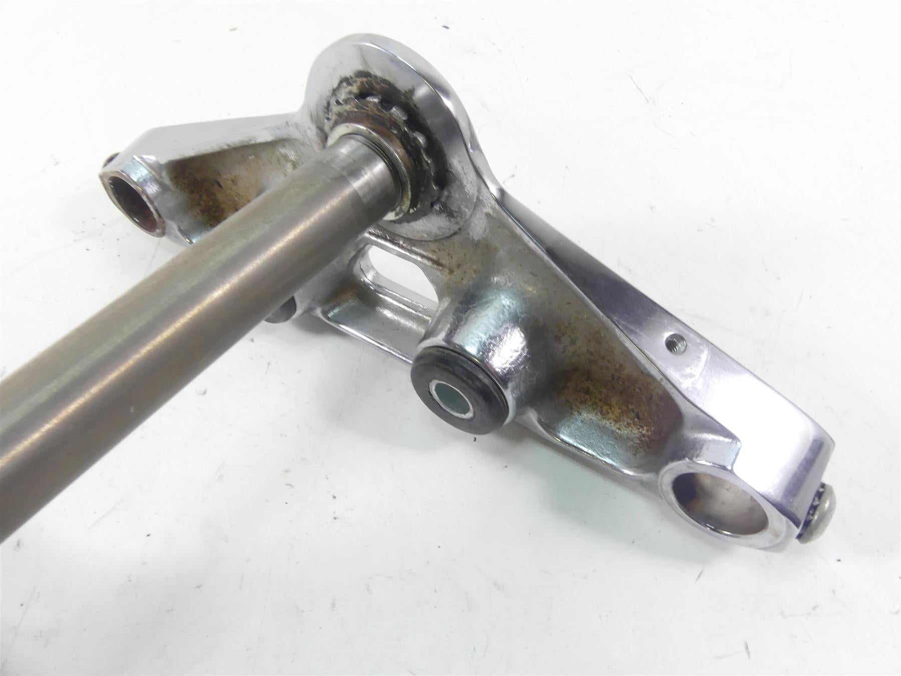 2008 Harley Softail FXSTB Night Train 41mm Chrome Triple Tree Set 45640-00A {{ shop.shopifyCountryName }} - Mototech271
