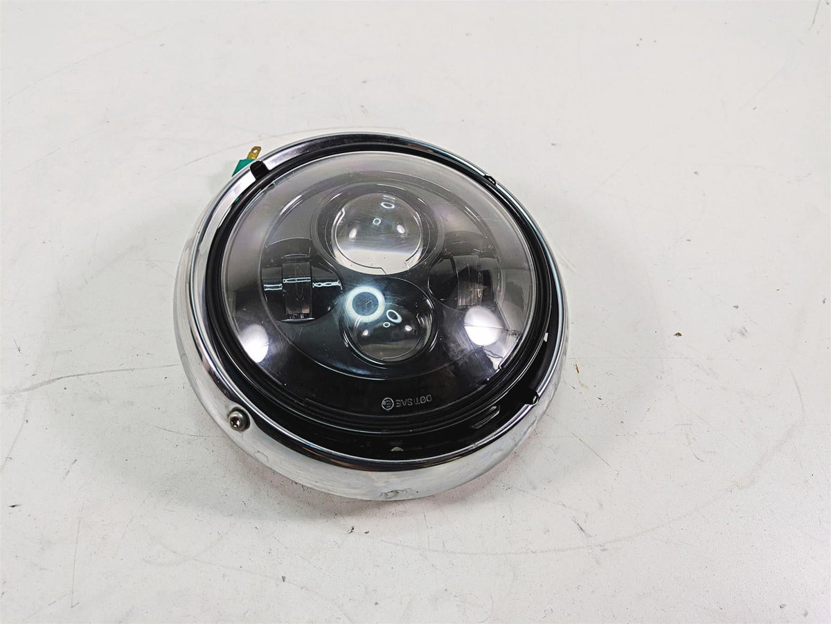 2012 Harley FLD Dyna Switchback Led Headlight + Oem Chrome Ring 67712-83B {{ shop.shopifyCountryName }} - Mototech271