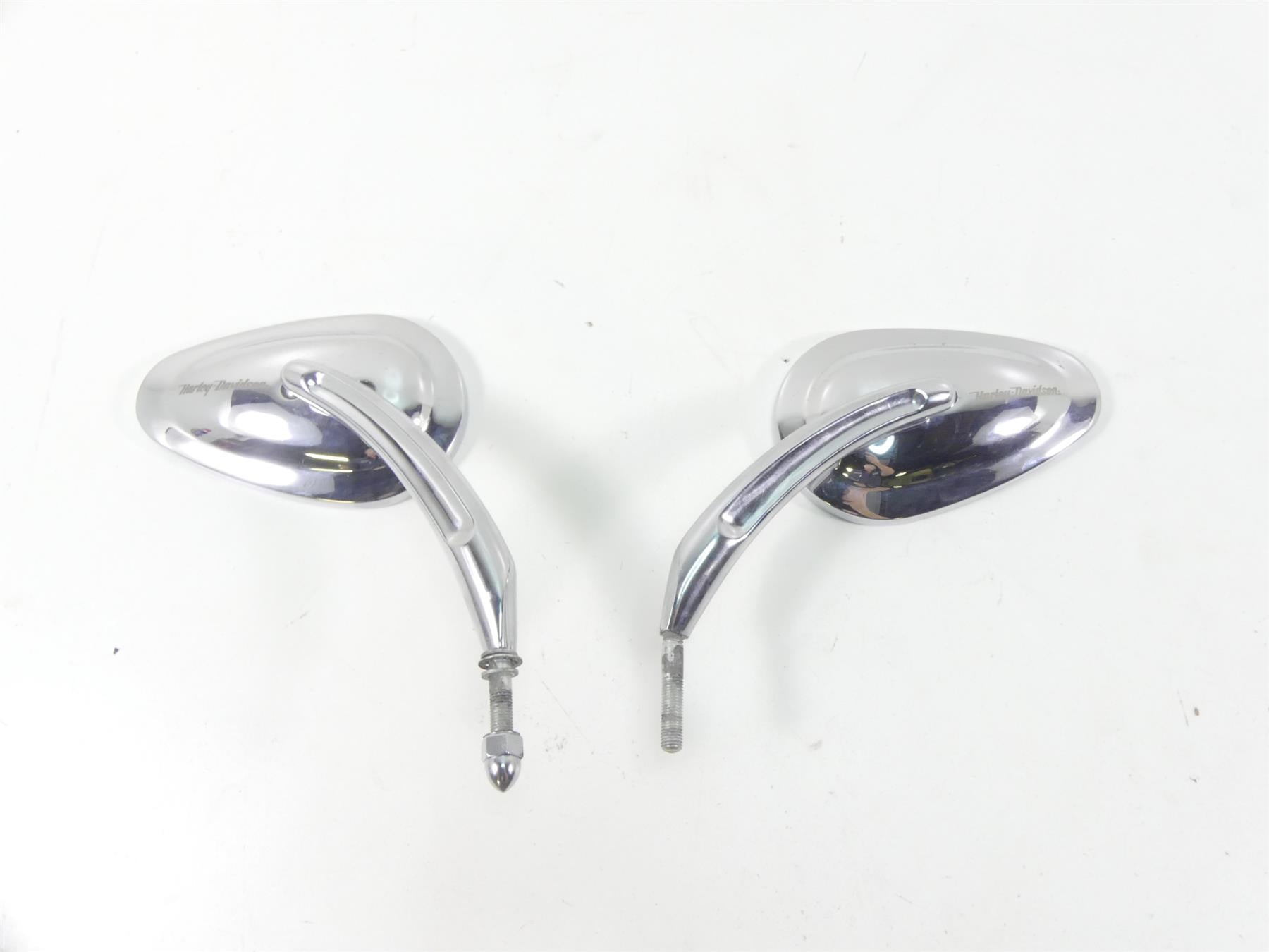 2004 Harley FLHTC SE CVO Electra Glide Nice Chrome Tear Drop Mirror Set 91928-03 {{ shop.shopifyCountryName }} - Mototech271