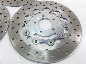 2004 Harley Softail FXSTD SE CVO Deuce Front Rear Brake Rotor Disc Set 44858-02A | Mototech271