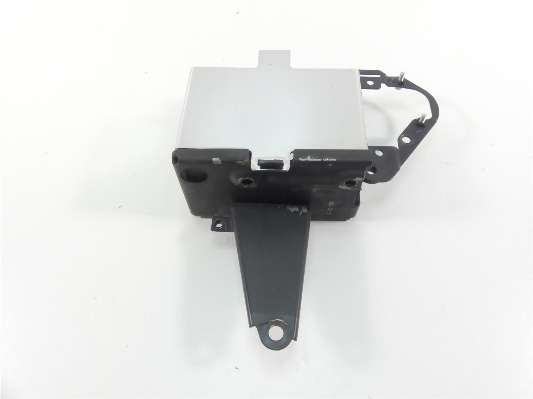 2002 Triumph Bonneville America Battery Box & Chrome Cover Lid Holder A9750011 {{ shop.shopifyCountryName }} - Mototech271