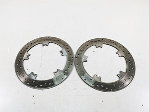 2015 Harley FXDL Dyna Low Rider Front Brake Disc Rotor Set 44553-06A