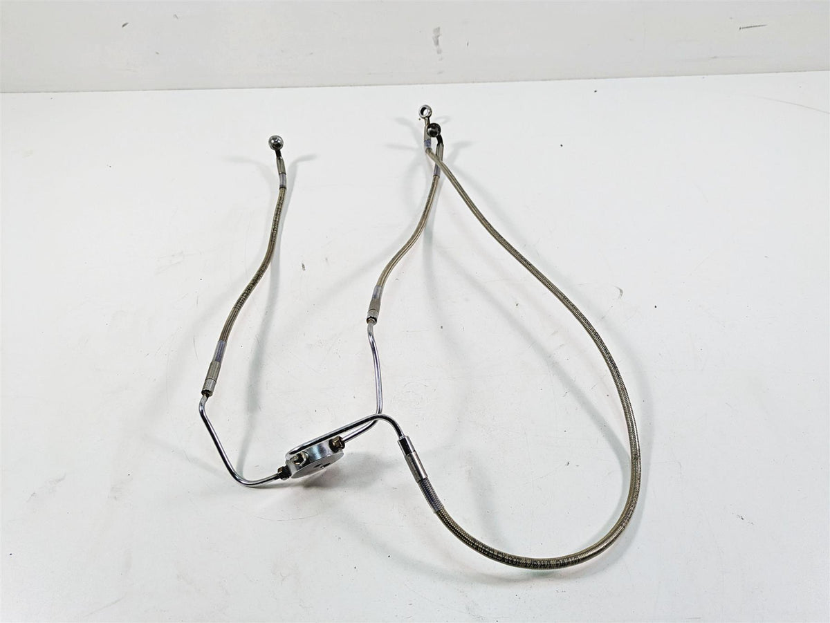 2006 Harley Touring FLHXI Street Glide 16 1/2" Ape Hanger Front Brake Line Set {{ shop.shopifyCountryName }} - Mototech271