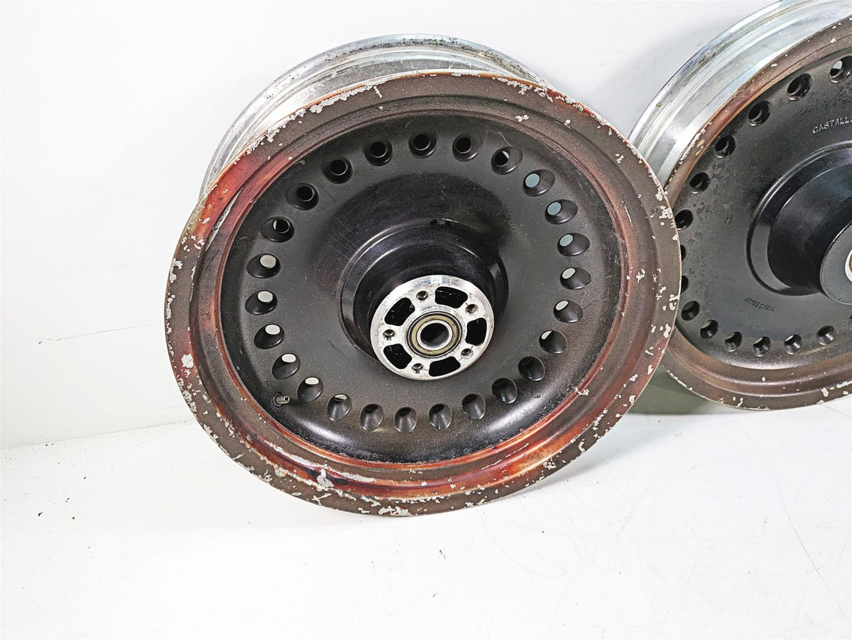 2013 Harley Softail FLSTFB Fat Boy Lo 17x6 17x3.5 Front Rear Wheel Set 43300171 {{ shop.shopifyCountryName }} - Mototech271