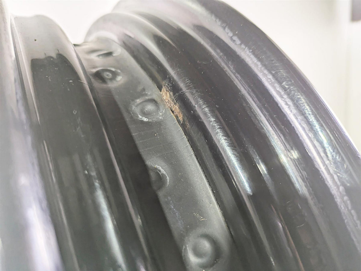 2014 Harley FLS Softail Slim Front Wheel Rim 16x3 DENT & Rotor 55107-12 {{ shop.shopifyCountryName }} - Mototech271