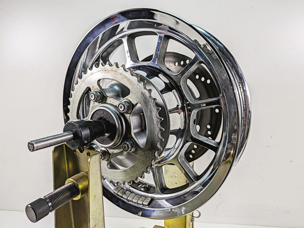 2011 Triumph America Straight 15x3.5 Rear Wheel Chrome Rim T2015265 {{ shop.shopifyCountryName }} - Mototech271