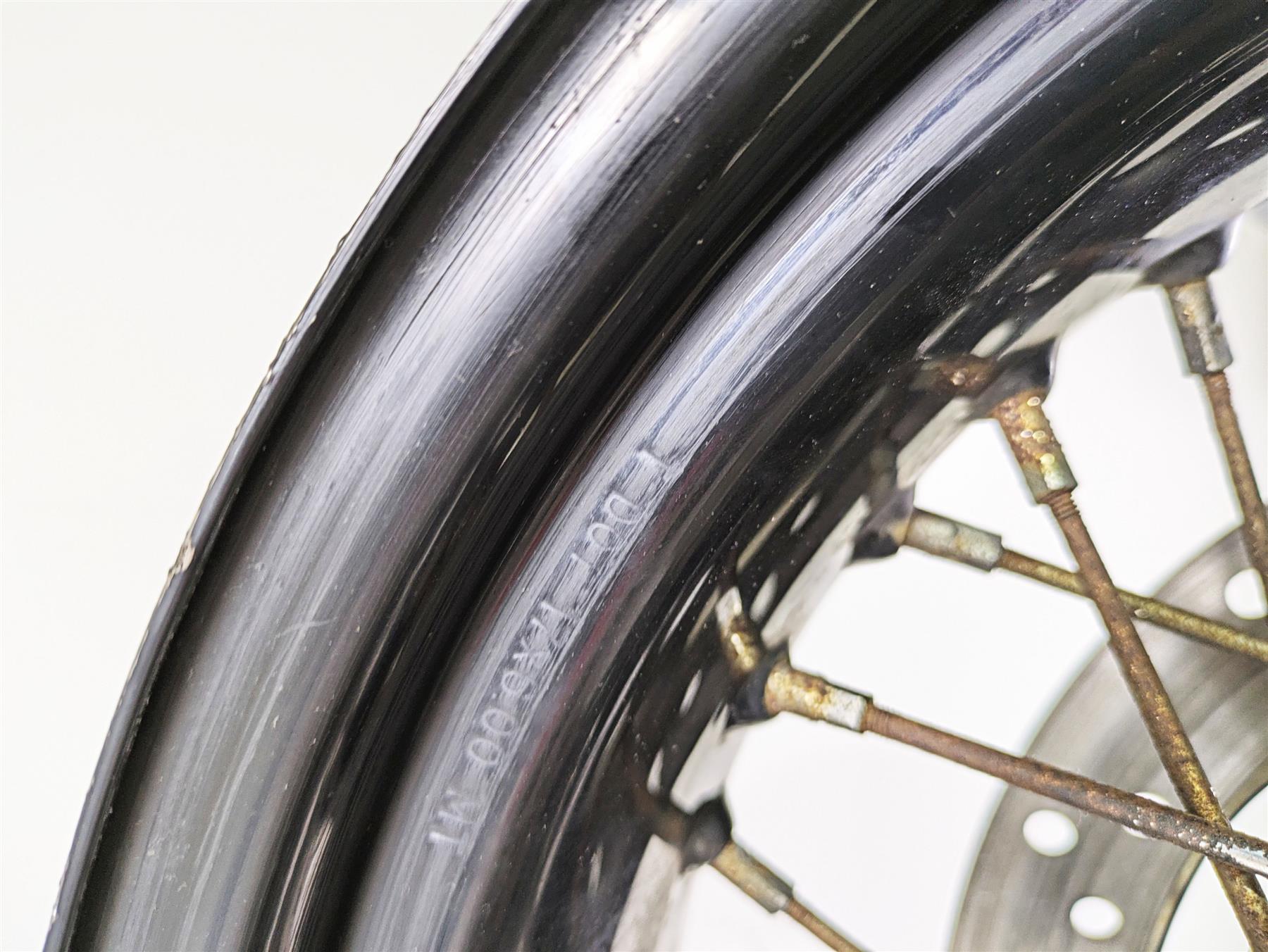 2008 Harley FLSTSB Cross Bones Straight 17x6 Rear Wheel Spoke Rim 44936-08 {{ shop.shopifyCountryName }} - Mototech271