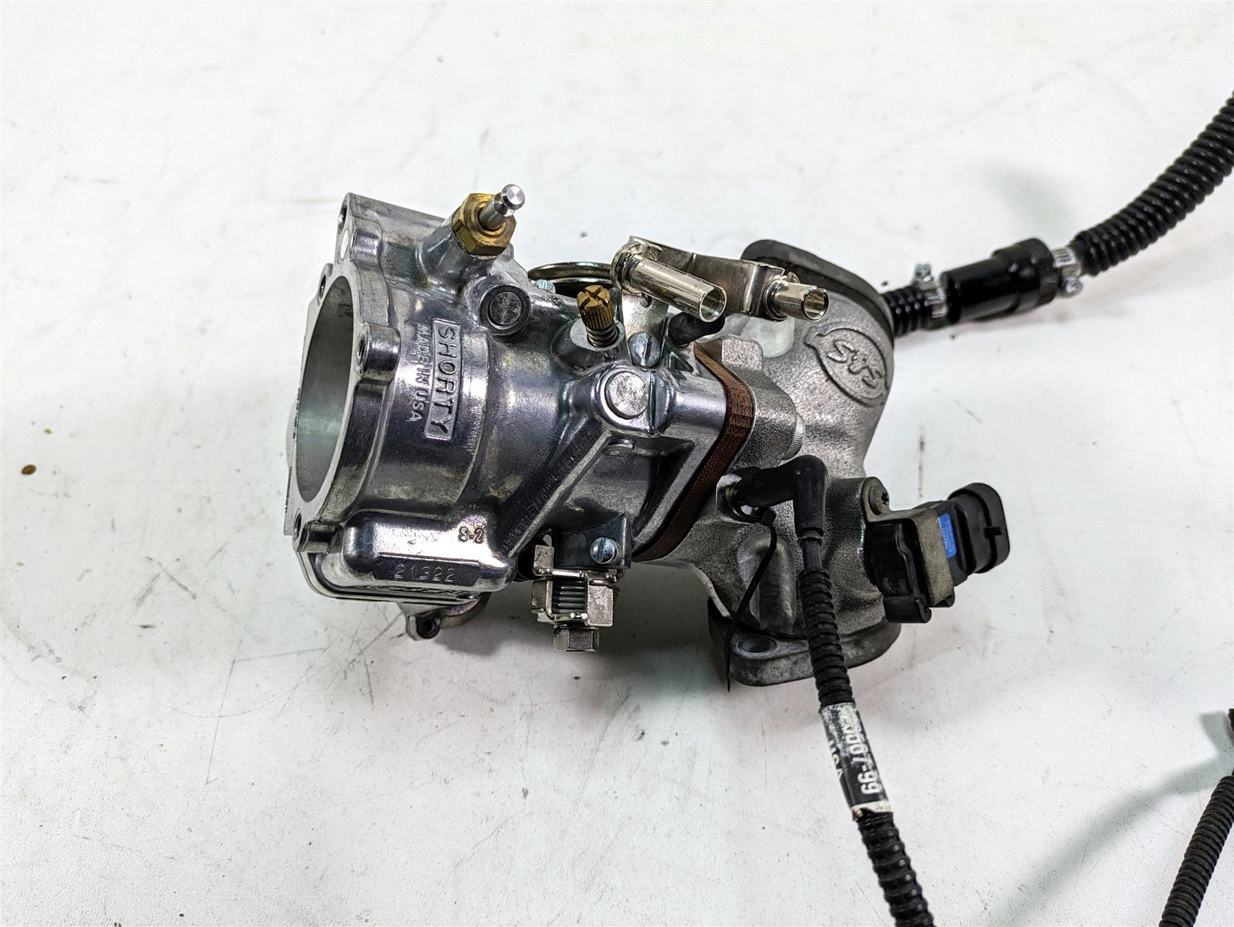 Carb Carburetor Intake Manifold For S&S Super E Shorty Carb Big Twin Sportster - Foto 6