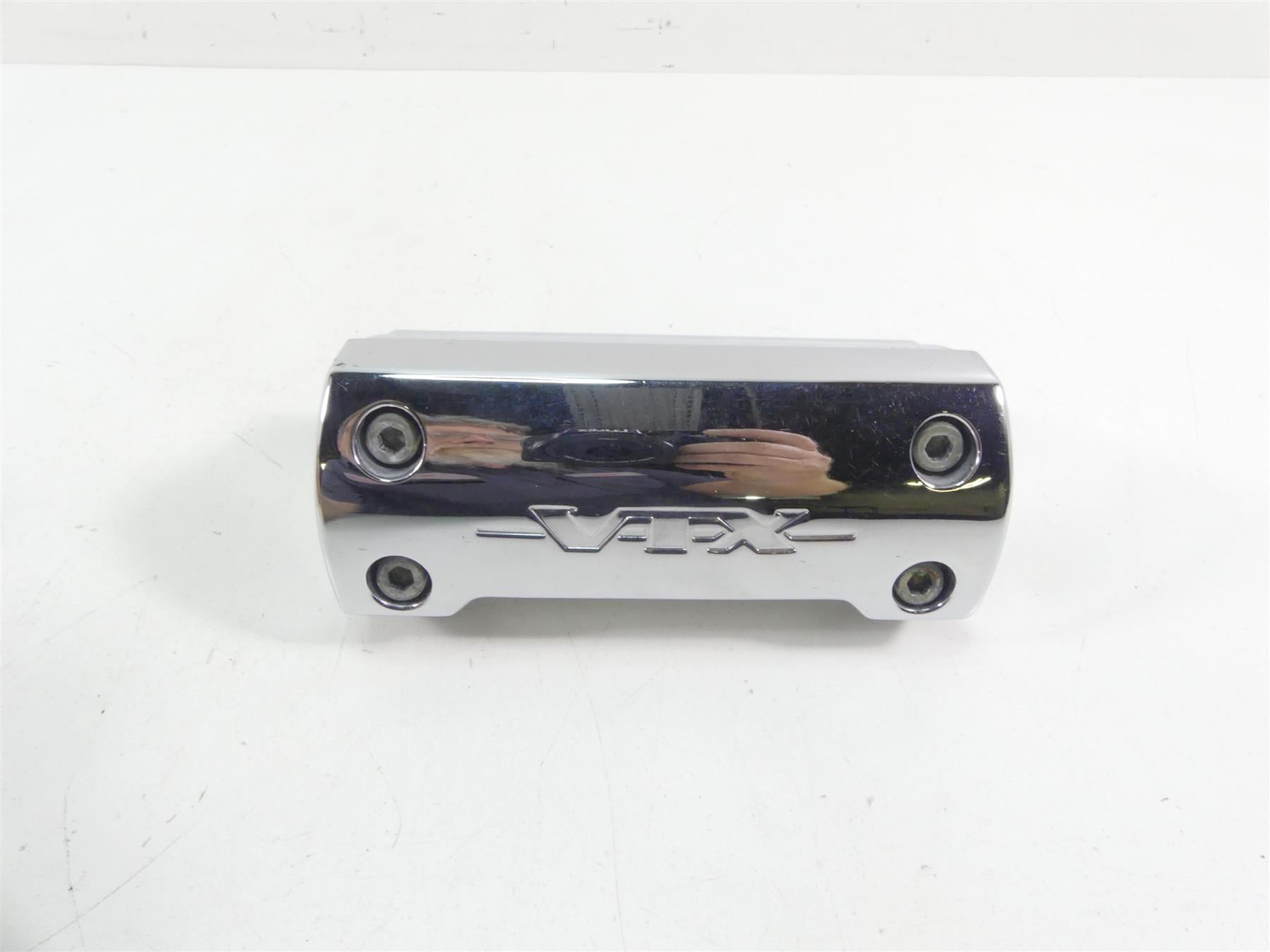 2005 Honda V-Twin VTX1800 S3 Chrome Handlebar Riser Holder Set 53131-MCV-R30 | Mototech271