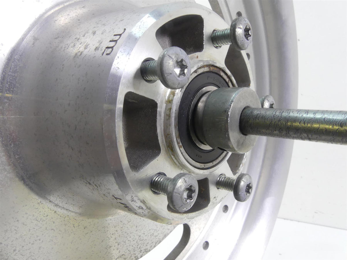 2009 Harley FXDF Dyna Fat Bob Straight 16x3 Slotted Front Wheel Rim 43300172 {{ shop.shopifyCountryName }} - Mototech271