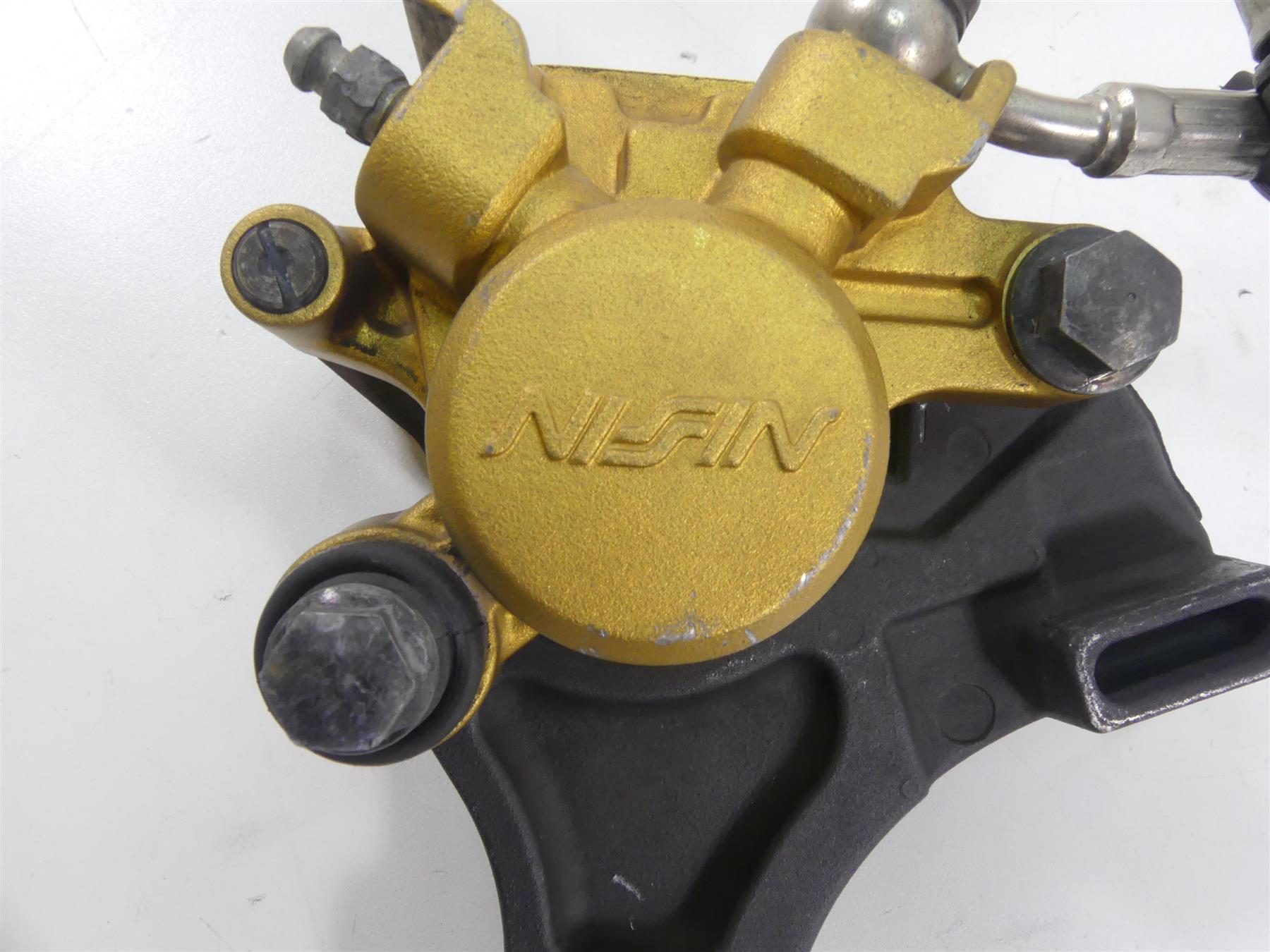 2006 Triumph Daytona 675 Rear Nissin Caliper & Bracket T2021410 {{ shop.shopifyCountryName }} - Mototech271