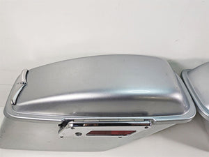 2012 Harley FLD Dyna Switchback Saddlebag Set Brilliant Silver Pearl 90200018BDK | Mototech271