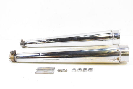 2002 Harley Touring FLHT Electra Glide Loud Open Exhaust Slip On Mufflers Pipes {{ shop.shopifyCountryName }} - Mototech271