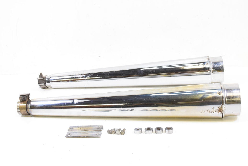 2002 Harley Touring FLHT Electra Glide Loud Open Exhaust Slip On Mufflers Pipes {{ shop.shopifyCountryName }} - Mototech271