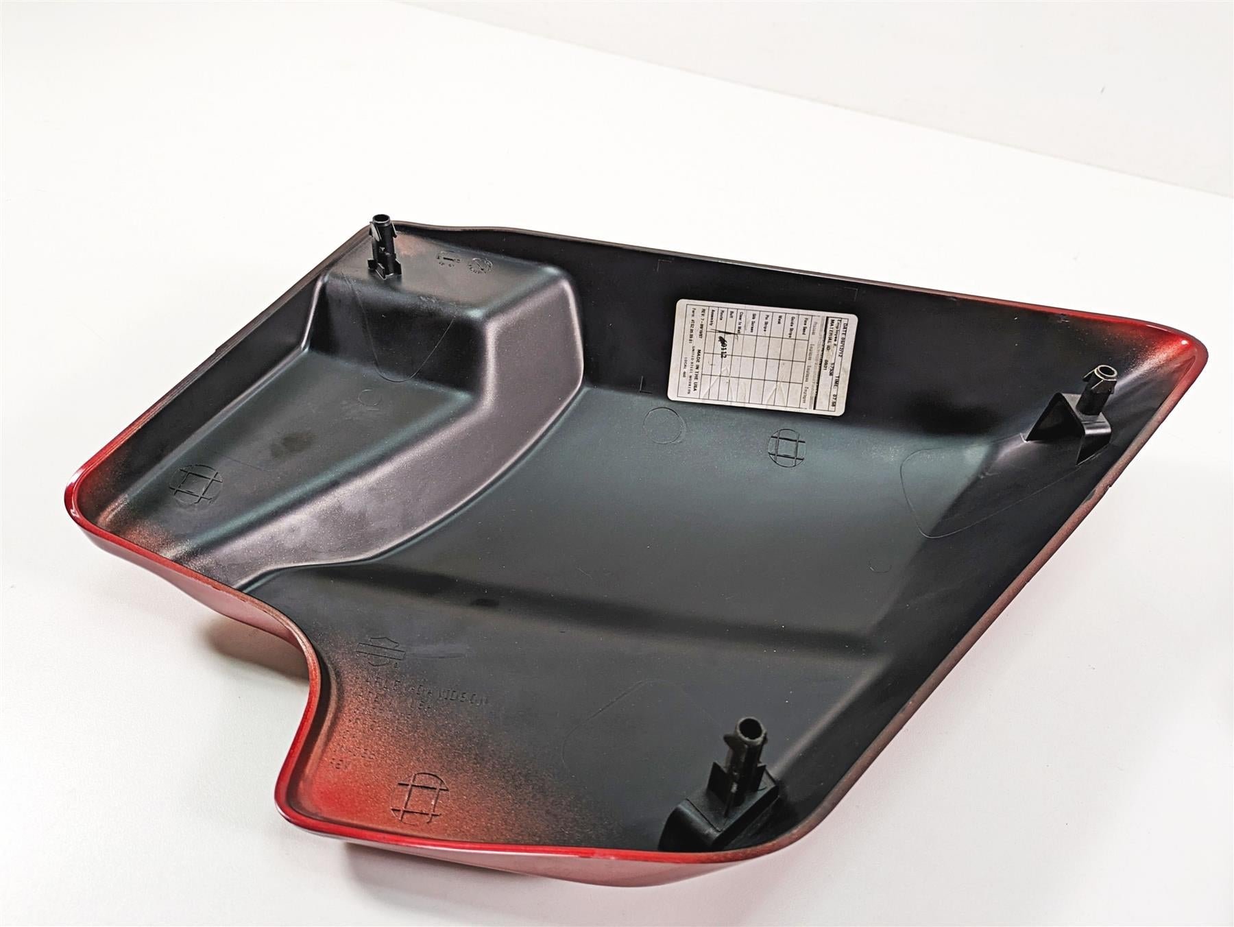 2013 Harley Touring FLHX Street Glide Side Cover Amber Red Sunglo Set 66250-09 {{ shop.shopifyCountryName }} - Mototech271