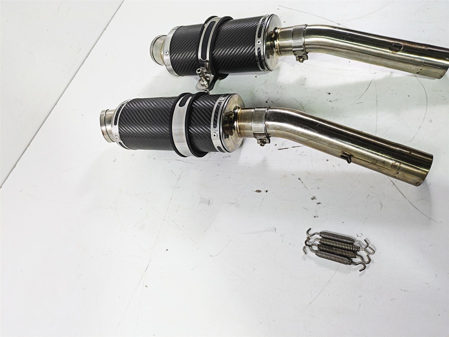 2008 Aprilia RSVR 1000 Factory Delkevic 225mm Carbon Exhaust Muffler Set KIT0318 {{ shop.shopifyCountryName }} - Mototech271