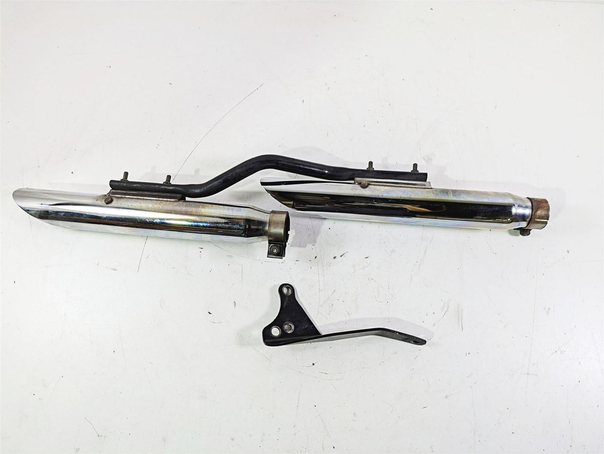 2002 Harley Dyna FXDL Low Rider Slash Cut Exhaust Muffler Set 65674-95 65695-95 {{ shop.shopifyCountryName }} - Mototech271