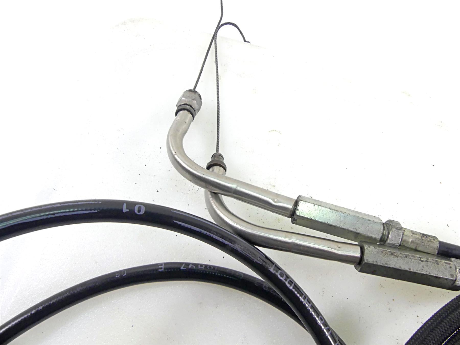 2017 Harley Dyna FXDB Street Bob 10" Risers Throttle Cable Clutch & Brake Line {{ shop.shopifyCountryName }} - Mototech271