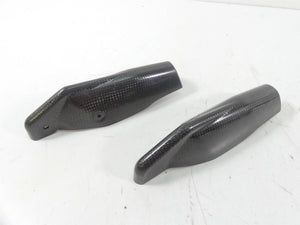 2008 Ducati Hypermotard 1100S Lower Carbon Fiber Fork Guards 46012811C 46012801C | Mototech271